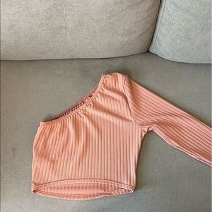 Boohoo long sleeve crop top